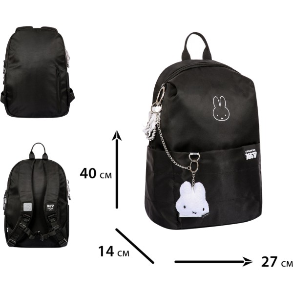 Фото - Рюкзак школьный YES T-105M Miffy Black&White (550314)